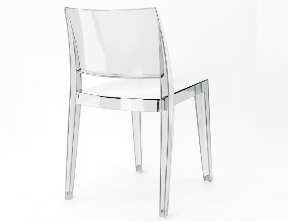 SILLA GYZA SIN BRAZOS TRANSPARENTE PAP401371-37