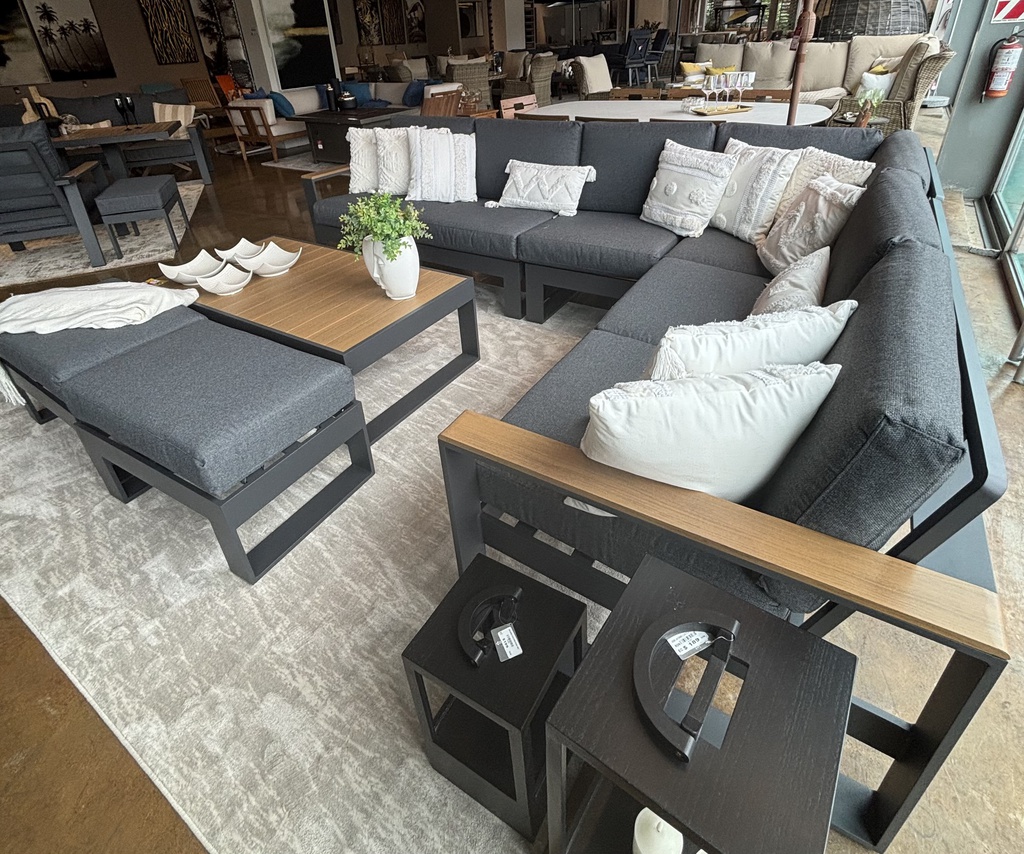 SET SOFA EN L ADANA 2 OTOMANOS MESA CENTRO HAI23C078A-RS-D-KD-C