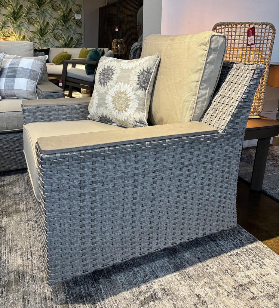 SET SOFA TRIPLE 2 SOFAS INDIVIDUALES GIRATORIOS MESA CENTRO HAI18C35A-W-SV-1