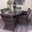 SET COMEDOR RECTANGULAR 6 SILLAS OXFORD CAFE MIXTO HAI24T035-180120RA-HH8974