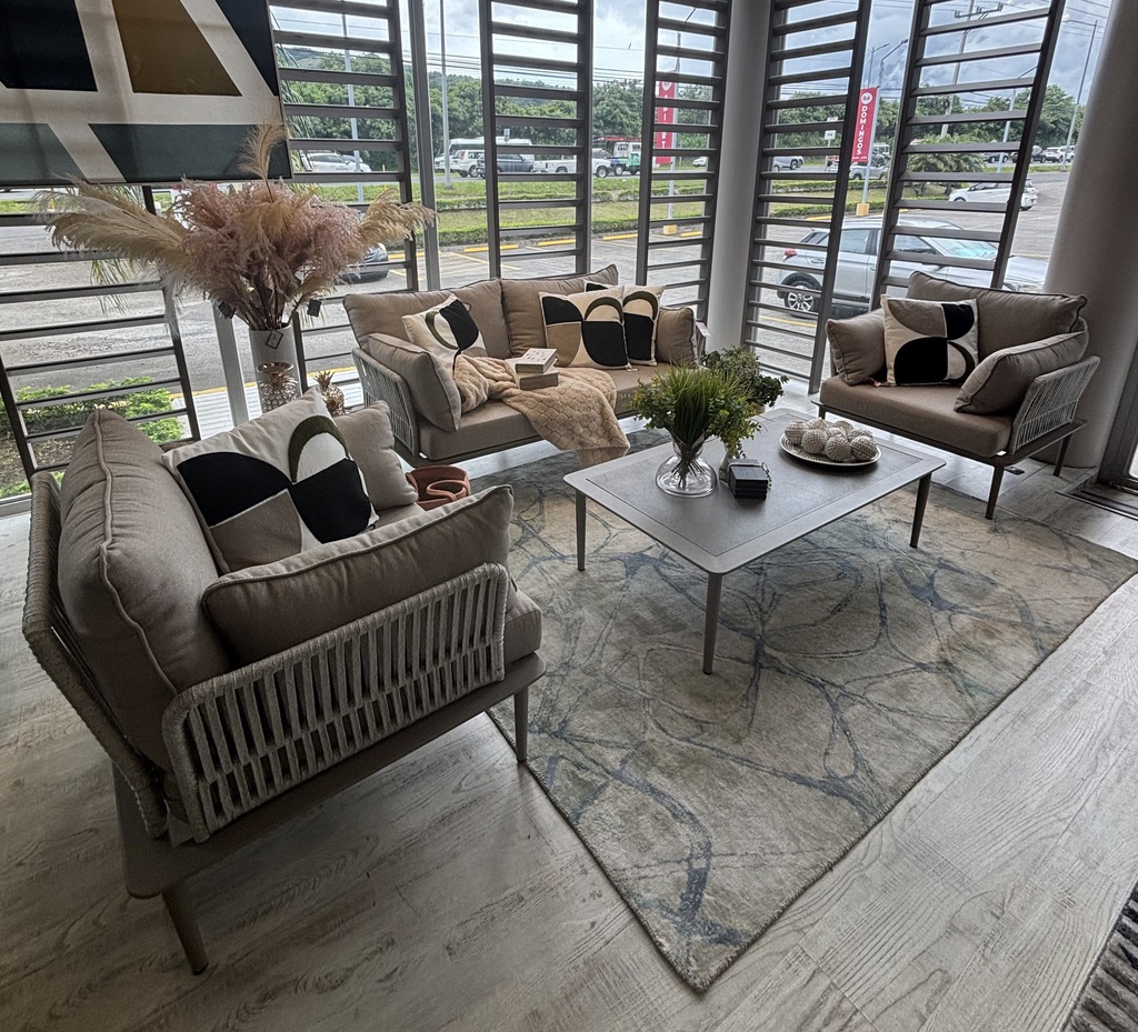 SET SOFA DOBLE 2 INDIVIDUALES PRAGA BEIGE MESA CENTRO CINDS22104-BR