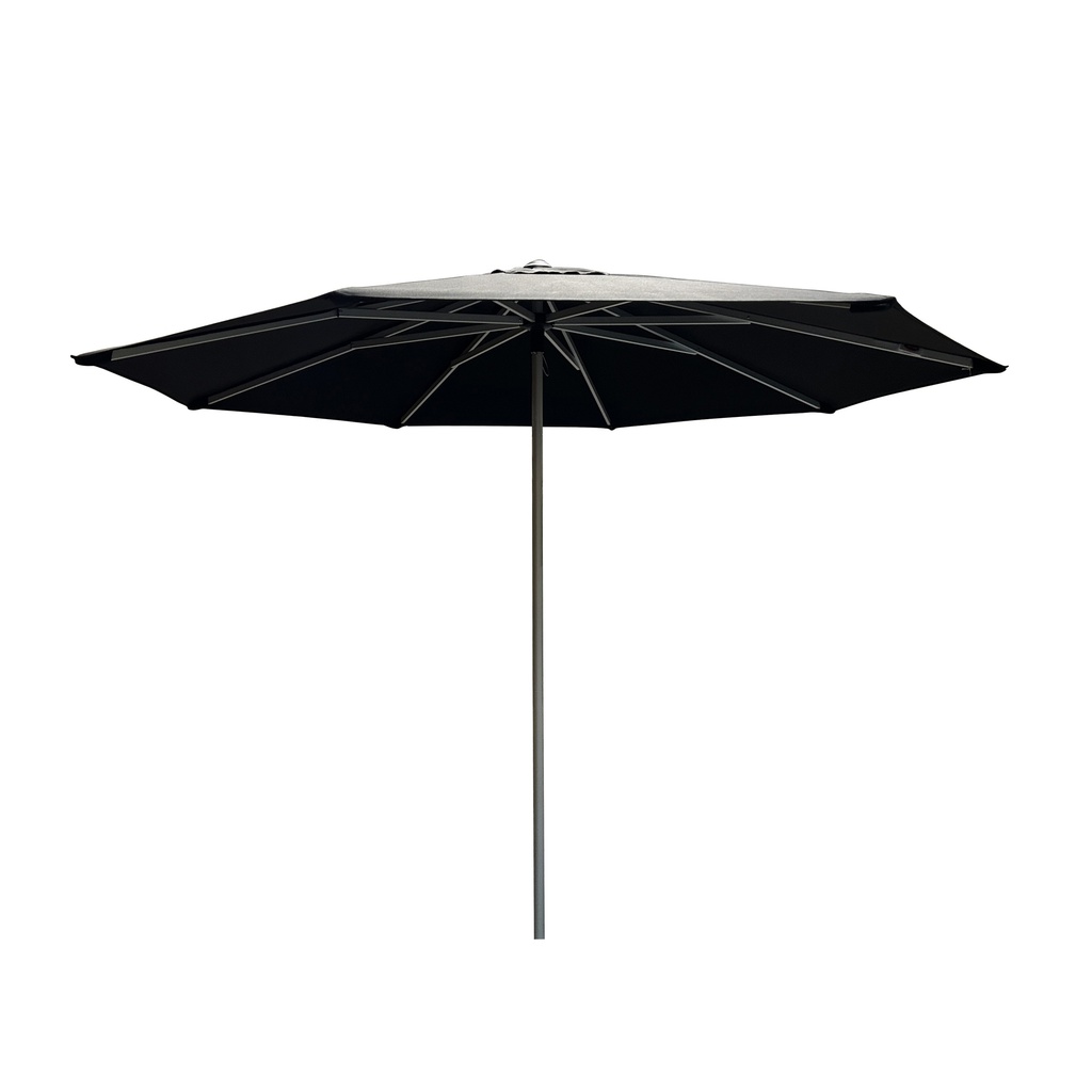 SOMBRILLA 3M REDONDA POP UP ESTRUCTURA PLATEADA CON TELA NEGRA A HAIUKP39308-2S-4208