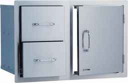 [BL447] COMPONENTE BBQ PUERTA GAVETERO DOBLE 30&quot; BUL25876  NEW BUL25890