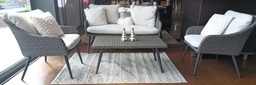 [BL5033] SET SOFA DOBLE  MAYA 2 INDIVIDUALES COLOR GRIS
