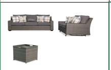 [BL6233] SET SOFA TRIPLE 1 SOFA DOBLE MESA CENTRO HAI18C35A-W-3D-KD-1