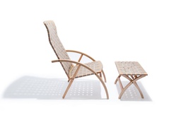 [BL6971] SILLA FLEXA CON OTOMANO ACABADO FAI TIRAS COLOR FENDI TUB232603-734-95