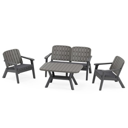 [BL7394] SET SILVA II SOFA DOBLE 2 SOFAS INDIVIDUALES MESA CENTRO TILM-SS-SLV006-ANT-MINS